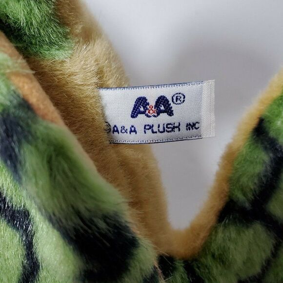A&A Sea Turtle Plush Stuffed Animal Toy 12" Green - Picture 9 of 12